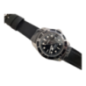 Corgeut Men's Watch with Black Strap and Rotating Bezel