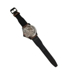 men's watch side view showing case