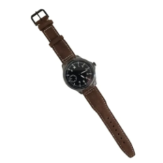 herrenarmbanduhr in schwarzer box