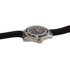 men's automatic watch close-up of dial and indices