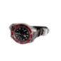 Men's Sports Watch with Red Bezel and Black Strap