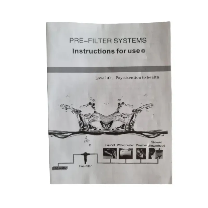 Vorfilter für Wasser mit Messinggehäuse und Ablassventil