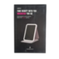 portable foldable makeup mirror with lighting front view