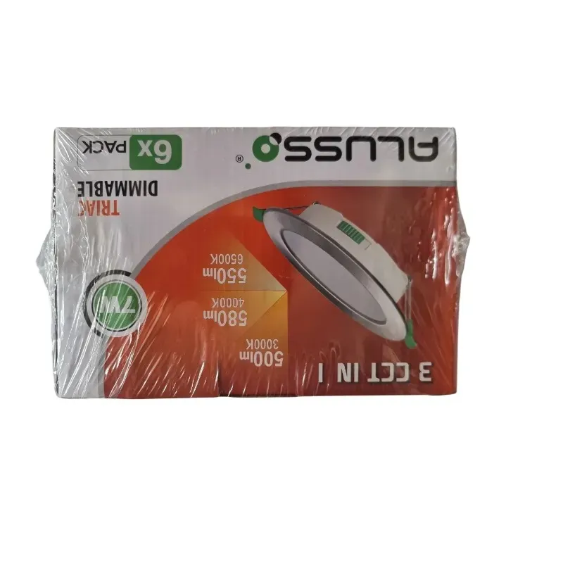 Zestaw 6 sztuk wbudowanych lamp LED Alluss 3w1 7W 3000-6500K