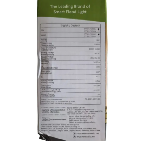 Tunable White LED Light Strip 1200lm with Remote and Power Supply