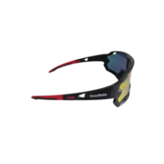 sports glasses with red-black frame side view