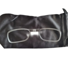 Sportbrille mit grünen Gläsern Rückansicht