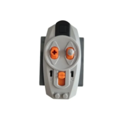 moduł sterujący do klocków konstrukcyjnych widok z przodu z pokrętłami regulacyjnymi