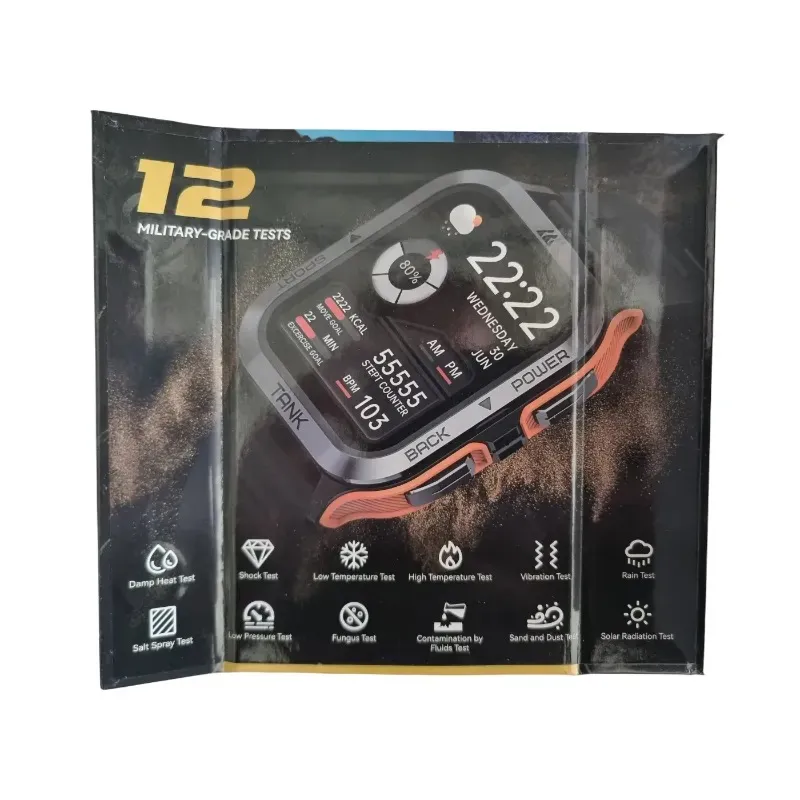 Tank M2 Sport-Smartwatch mit Farbdisplay und Gesundheitsfunktionen