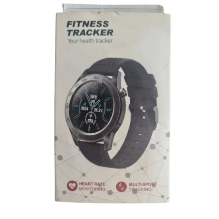 Smartwatch fitness tracker with heart rate measurement and activity monitoring