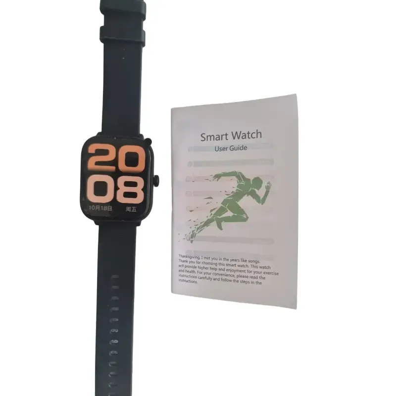 Smartwatch sportowy z funkcjami monitorowania zdrowia i aktywności
