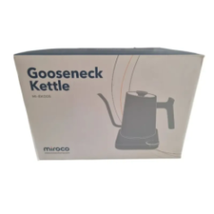 electric kettle with gooseneck spout side view of the base