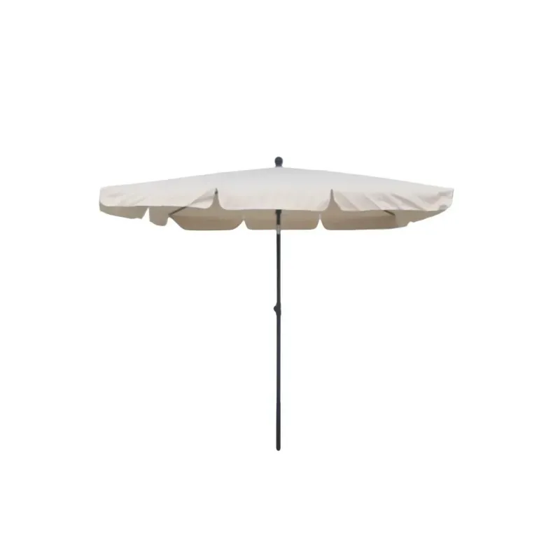 Parasol plażowy 2x1.25m beżowy z poliestru UV30