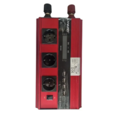 voltage inverter rear view with open battery cover