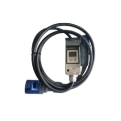 ansicht des steckers des elektrischen verlängerungskabels