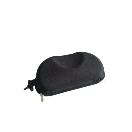 black protective glasses case side view with carabiner