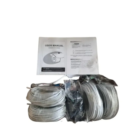 industriekamera cctv frontansicht mit kabel