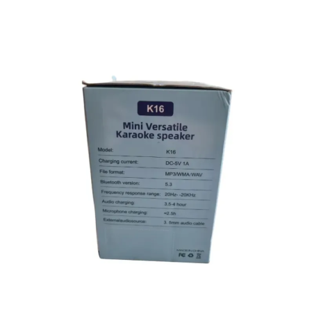 Mini tragbarer Karaoke-Lautsprecher Bluetooth mit Mikrofon K16