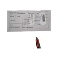 opakowanie elektrycznej suszarki do butów model 816