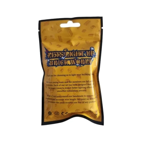 Світловий набір LED для цеглин LEGO з інструкцією з монтажу