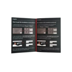 Verpackung mit Druck und Logo des Sets