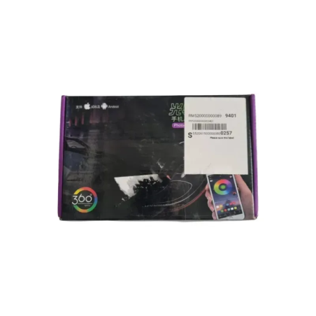 lampka LED RGB widok z przodu w opakowaniu