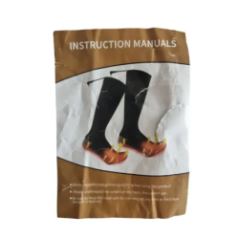 electric heated socks single sock view with heating elements