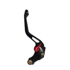 adjustable motorcycle brake lever CNC gold rear view