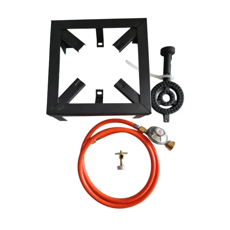 Gas Burner with Regulator and Hose for Camping Stove