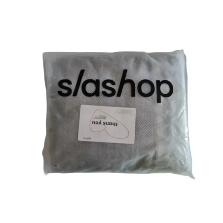 Koc narzuta dekoracyjna szara z geometrycznym wzorem