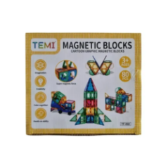 zestaw klocków magnetycznych TEMI widok opakowania z przodu