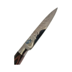 kitchen knife with hardened blade with blade guard