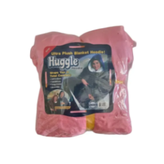 Huggle Hoodie blanket pink packaging view
