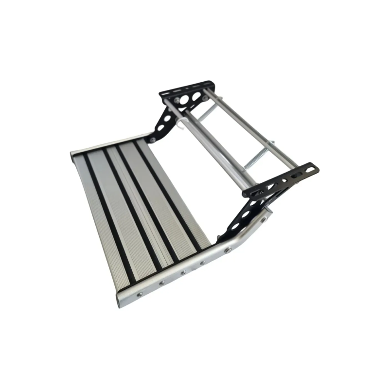 Składany stopień aluminiowy do pojazdu z mocowaniem