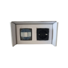 чорне загартоване скло для вимикача