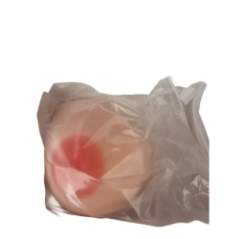 silikonowa wkładka do biustonosza widok z przodu w jasnym odcieniu