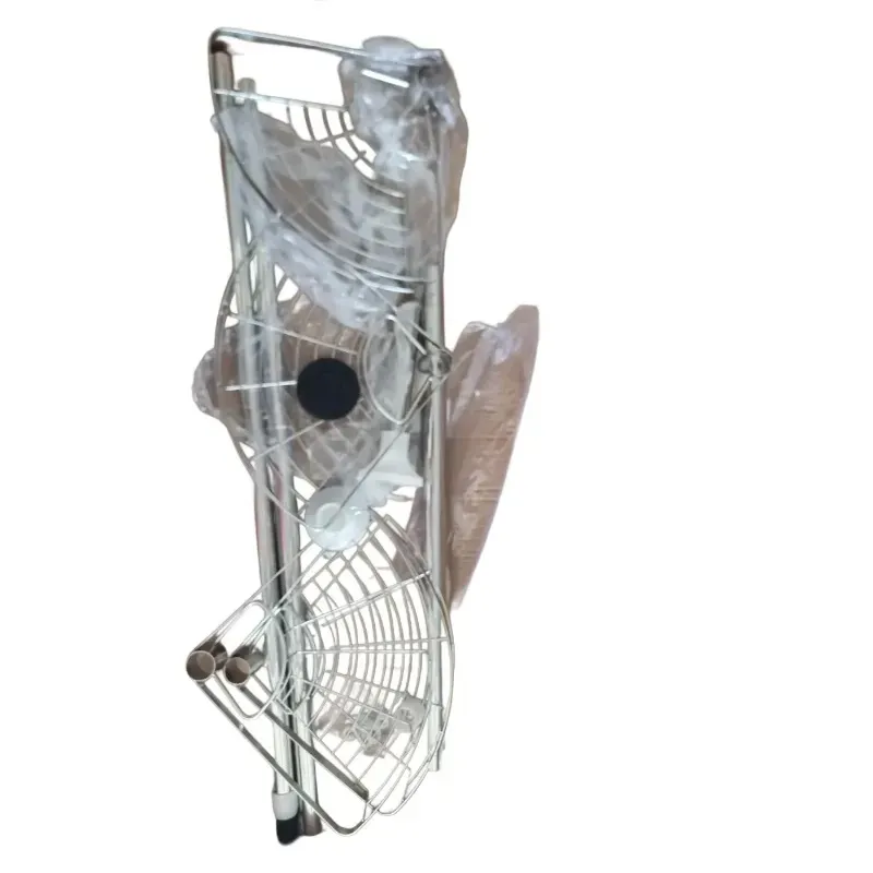 Metal Folding Fruit and Vegetable Stand with Three Tiers