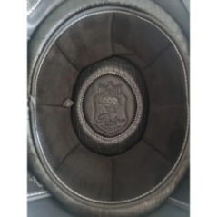 retro motorcycle helmet side view