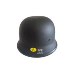 Kask motocyklowy retro czarny z certyfikatem ECE