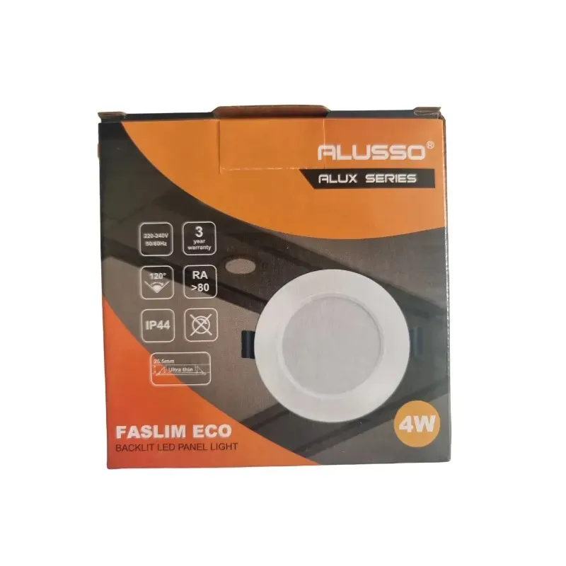 Светильник стельовий LED Alusso Faslim Eco 4W Вбудоване освітлення