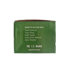 packaging of trail camera with function description and icons