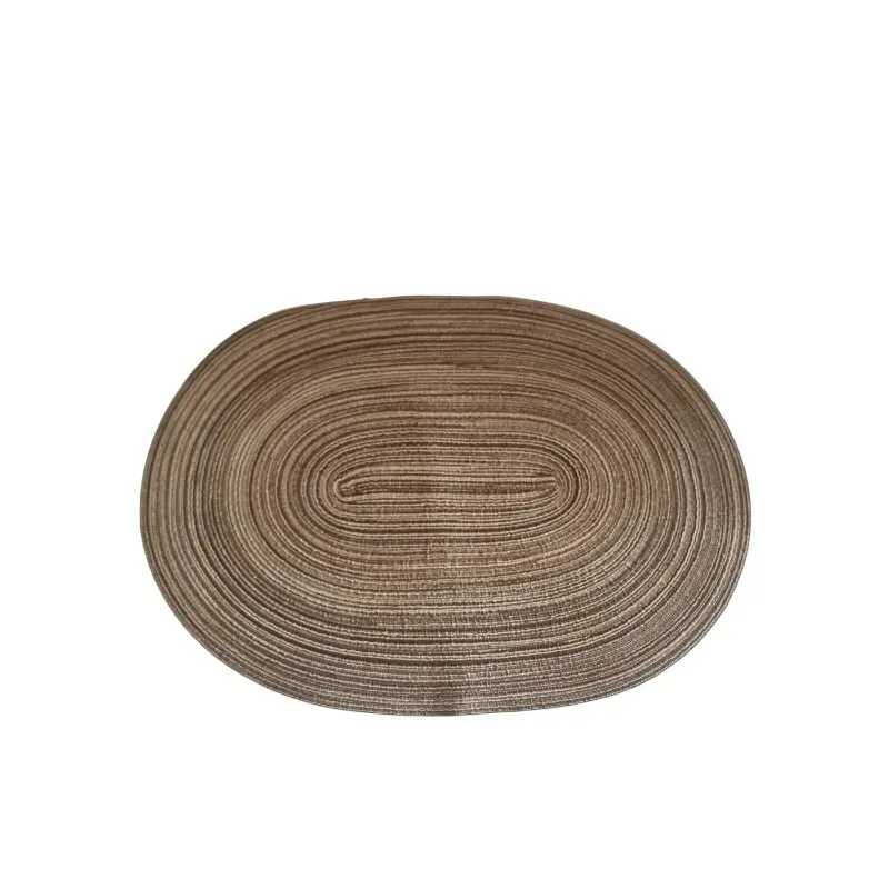 Oval brown table placemats – set of 4