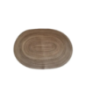 Oval brown table placemats – set of 4