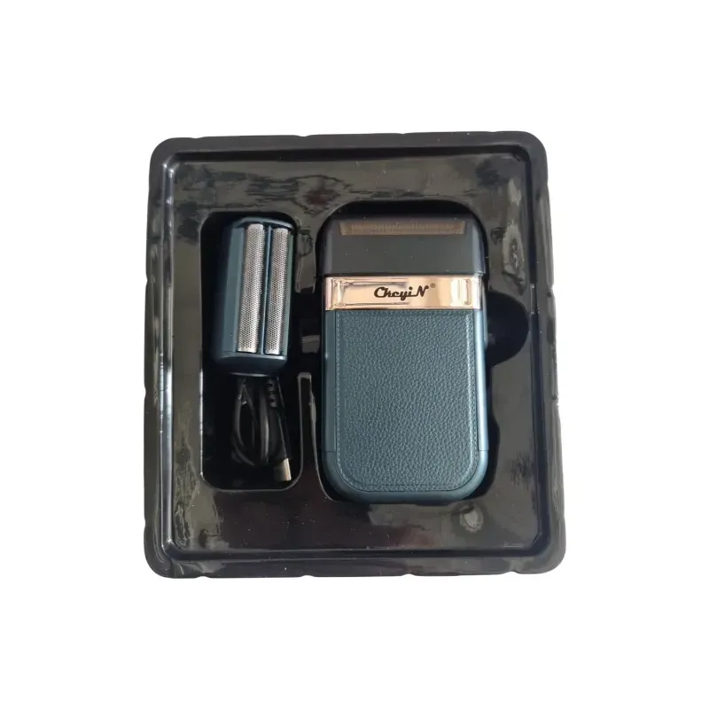 Men's Electric Shaver with Replaceable Head and Charging USB