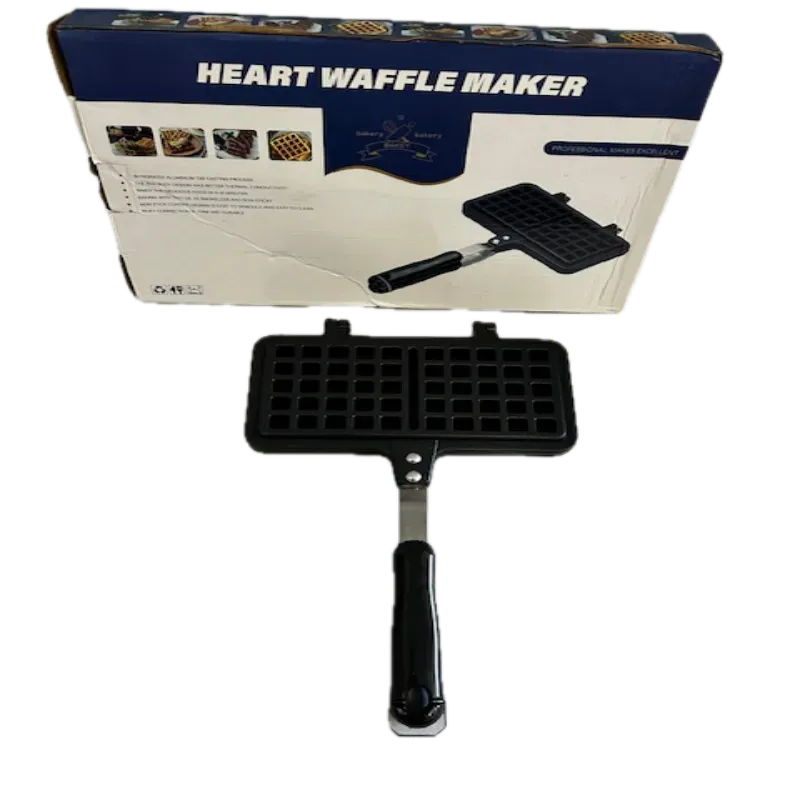 Heart-Shaped Waffle Maker with Non-Stick Coating