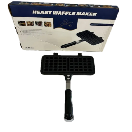 heart-shaped waffle maker top view