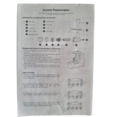 Joyami Pastamaker Електрична машина для приготування пасти з аксесуарами