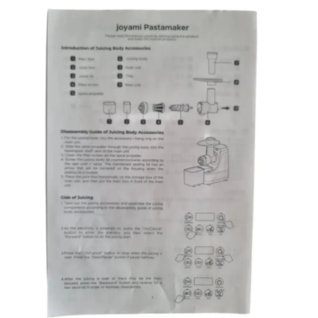 Joyami Pastamaker Електрична машина для приготування пасти з аксесуарами