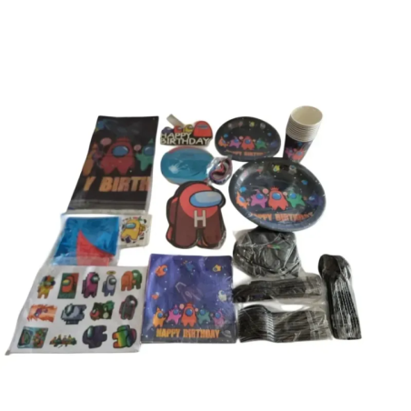 Among Us Birthday Party Decoration and Tableware Set