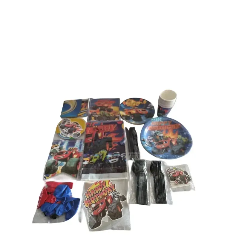 Race Car Themed Birthday Party Set for Kids